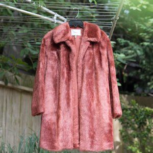 FRAME Cinnamon Vegan Fur Coat
